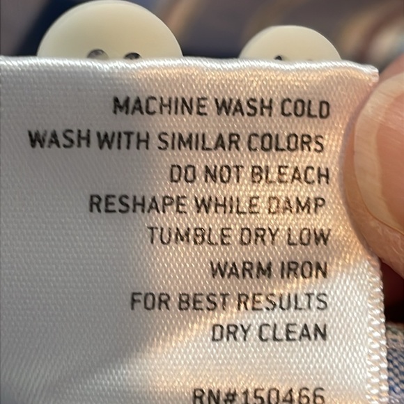 Hawker Rye Blue & White Striped Stretch Oxford Shirt - Size XL Regular - Picture 10 of 11